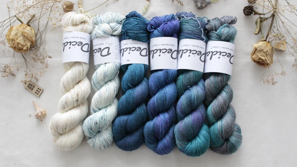 "Koření 2" - merino sw/hedvábí 50/50 400m